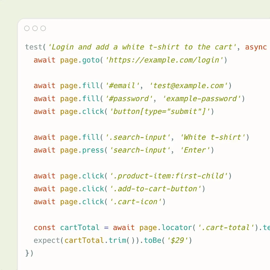 Own and Integrate Your Test Code